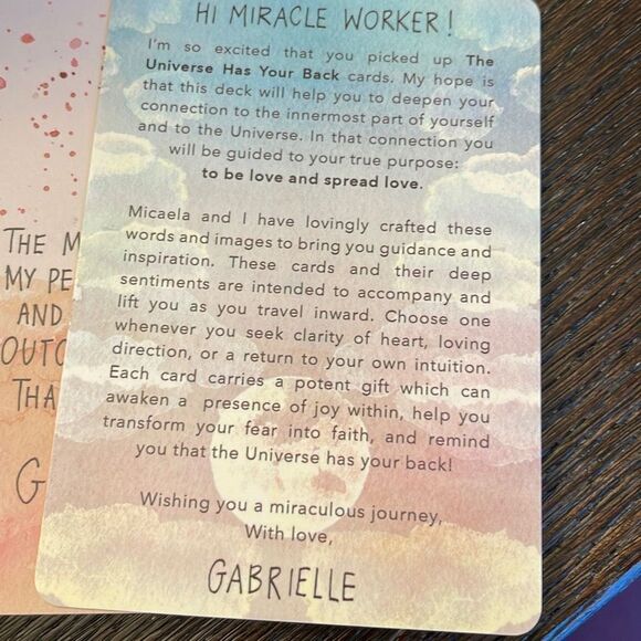 52 Card Deck. The Universe has your Back. New - Picture 4 of 9